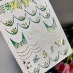 Candle stickers with gold foil CF438