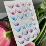 Candle stickers with silver foil CF461