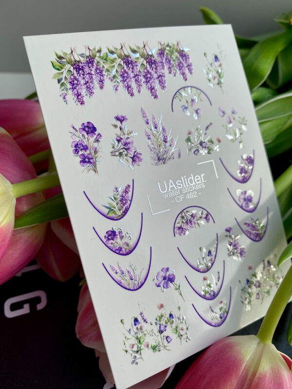 Candle stickers with silver foil CF462