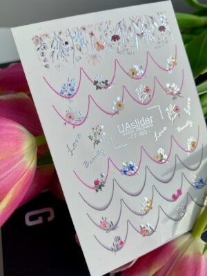 Candle stickers with silver foil CF463