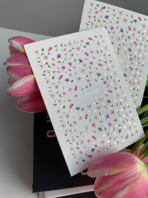 Candle stickers with silver foil CF469