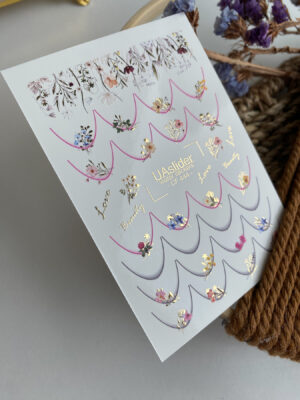 Candle stickers with gold foil CF444