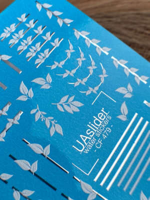 Candle stickers with silver foil CF479