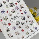 Candle stickers with gold foil NCg030