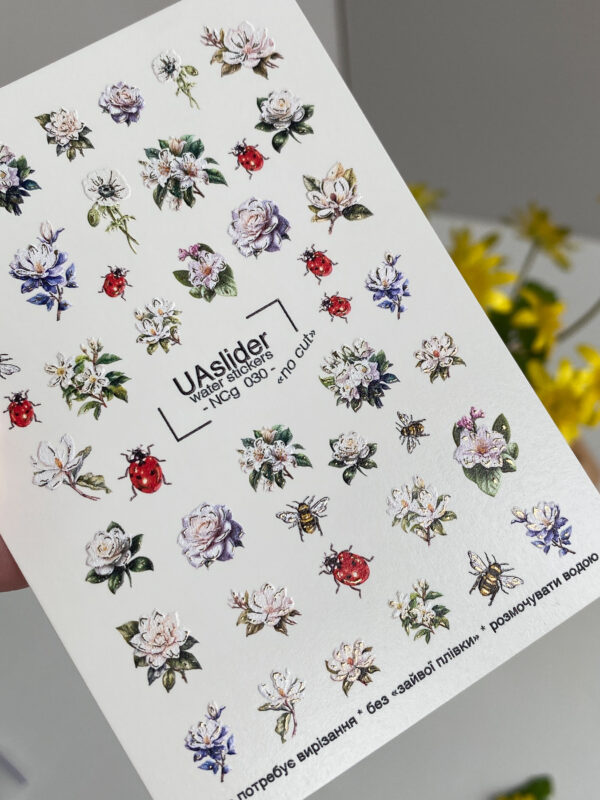 Candle stickers with gold foil NCg030