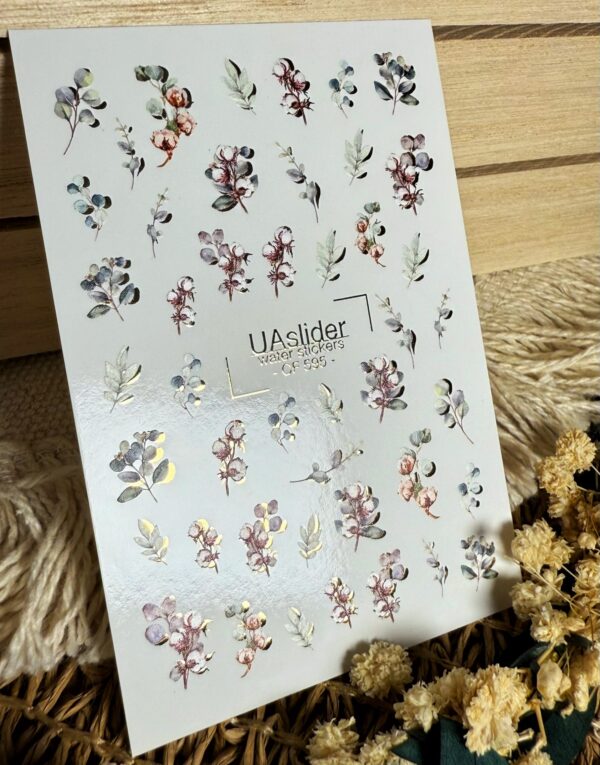 Candle stickers with gold foil CF595